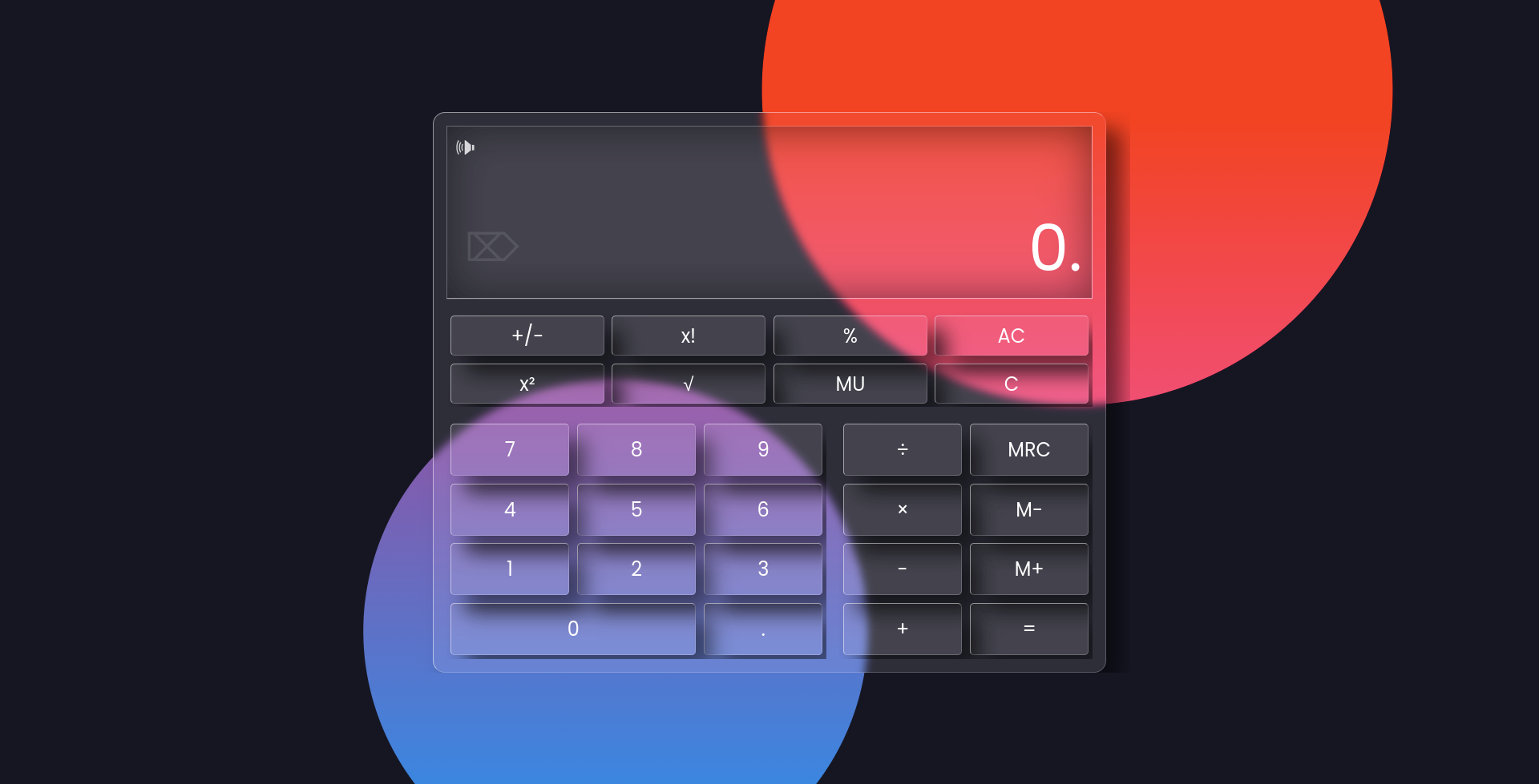 Beautiful Glossy Calculator